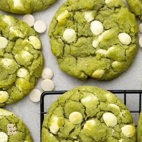 Cookie matcha chocolat blanc